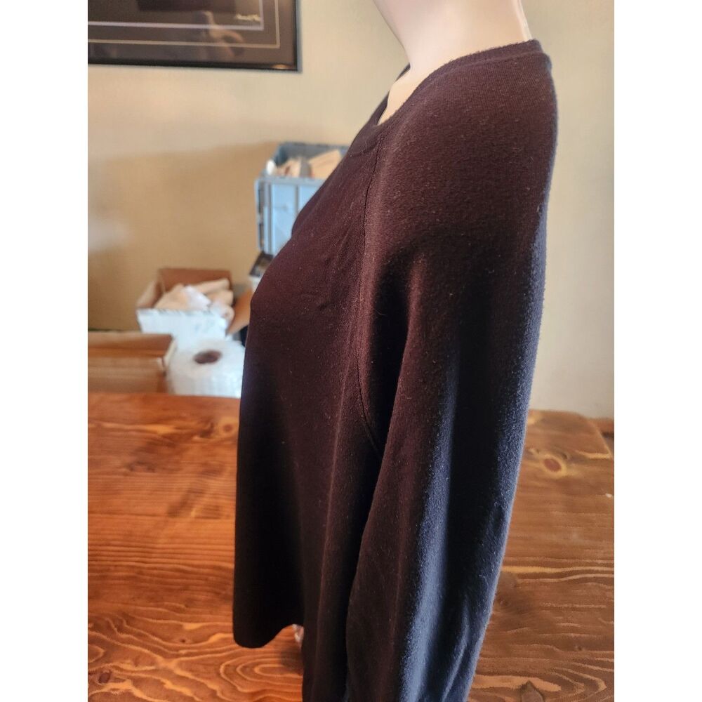 Workshop Republic Clothing Women's Black Pullover Sweater Size 1X Plus Cozy Knit - Picture 2 of 6